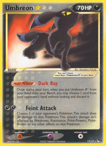 Umbreon Star (17/17) [POP Series 5] - Destination Retro