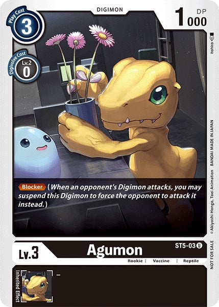 Agumon [ST5-03] (Official Tournament Pack Vol.3) [Starter Deck: Machine Black Promos] - Destination Retro