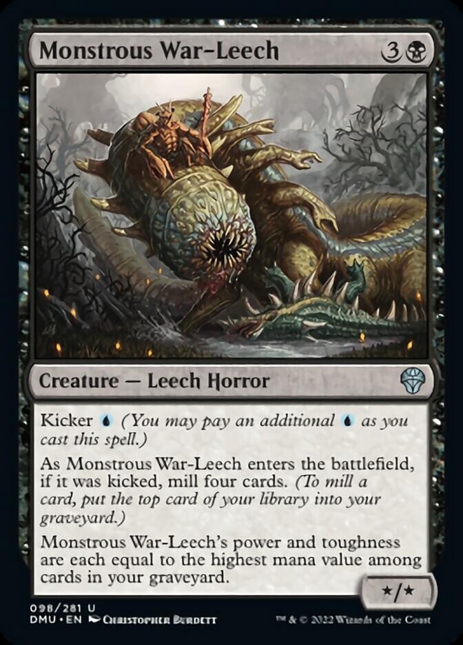 Monstrous War-Leech [Dominaria United] - Destination Retro