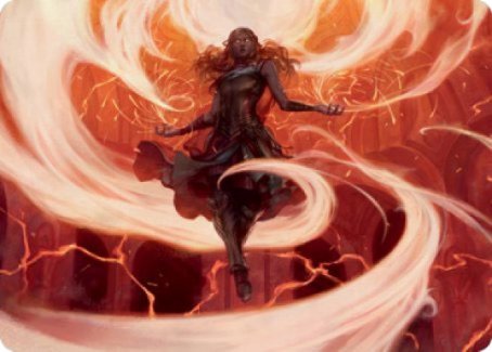 Crackle with Power Art Card [Strixhaven: School of Mages Art Series] - Destination Retro