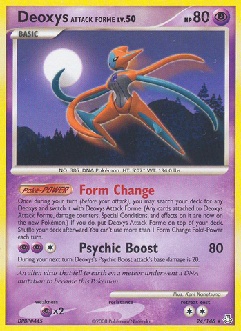 Deoxys Attack Forme (24/146) [Diamond & Pearl: Legends Awakened] - Destination Retro