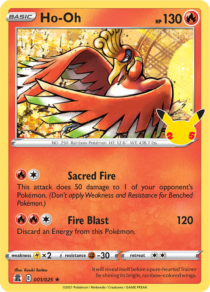 Ho-oh (001/025) [Celebrations: 25th Anniversary] - Destination Retro