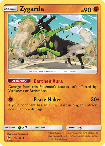 Zygarde (71/131) [Sun & Moon: Forbidden Light] - Destination Retro