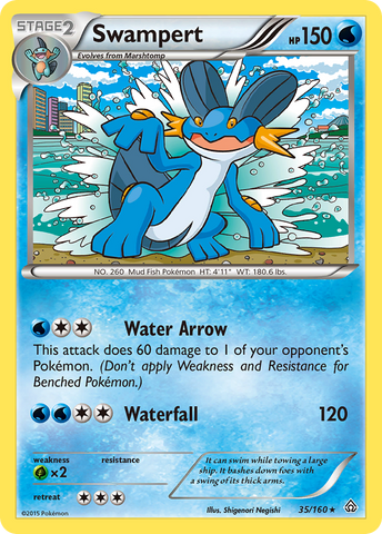 Swampert (35/160) [XY: Primal Clash] - Destination Retro