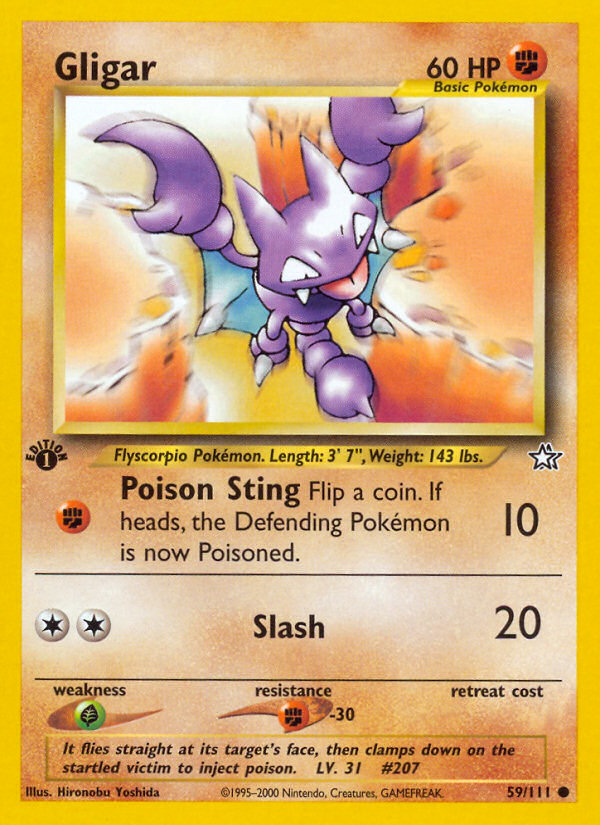 Gligar (59/111) [Neo Genesis 1st Edition] - Destination Retro