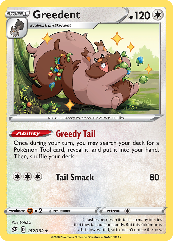 Greedent (152/192) [Sword & Shield: Rebel Clash] - Destination Retro