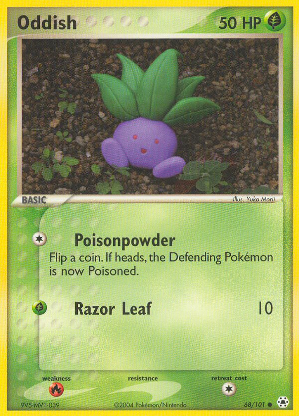 Oddish (68/101) [EX: Hidden Legends] - Destination Retro