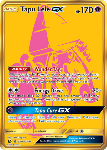 Tapu Lele GX (SV94/SV94) [Sun & Moon: Hidden Fates - Shiny Vault] - Destination Retro
