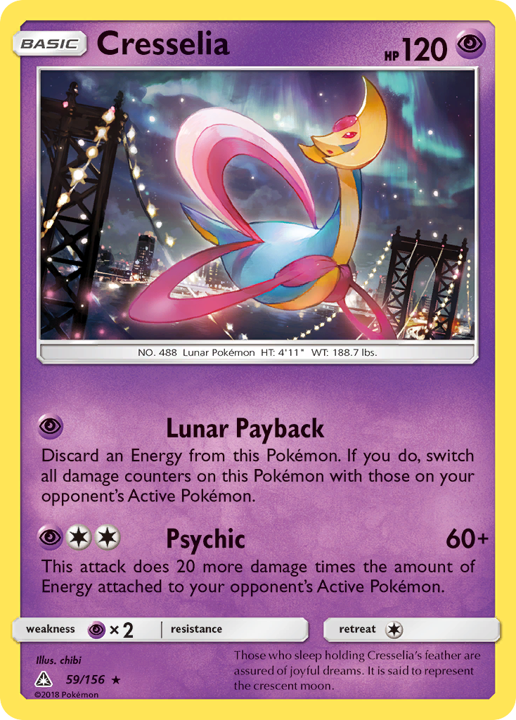 Cresselia (59/156) [Sun & Moon: Ultra Prism] - Destination Retro