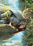 Aragorn and Arwen, Wed Art Card (Gold-Stamped Signature) [The Lord of the Rings: Tales of Middle-earth Art Series] - Destination Retro