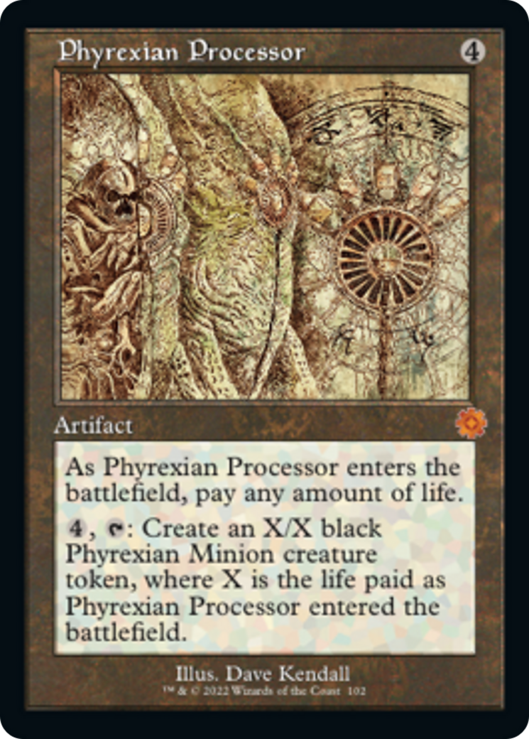 Phyrexian Processor (Retro Schematic) [The Brothers' War Retro Artifacts] - Destination Retro