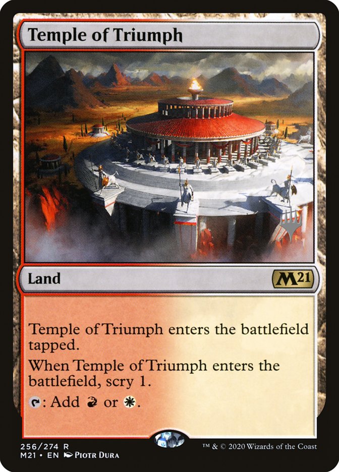 Temple of Triumph (Promo Pack) [Core Set 2021 Promos] - Destination Retro