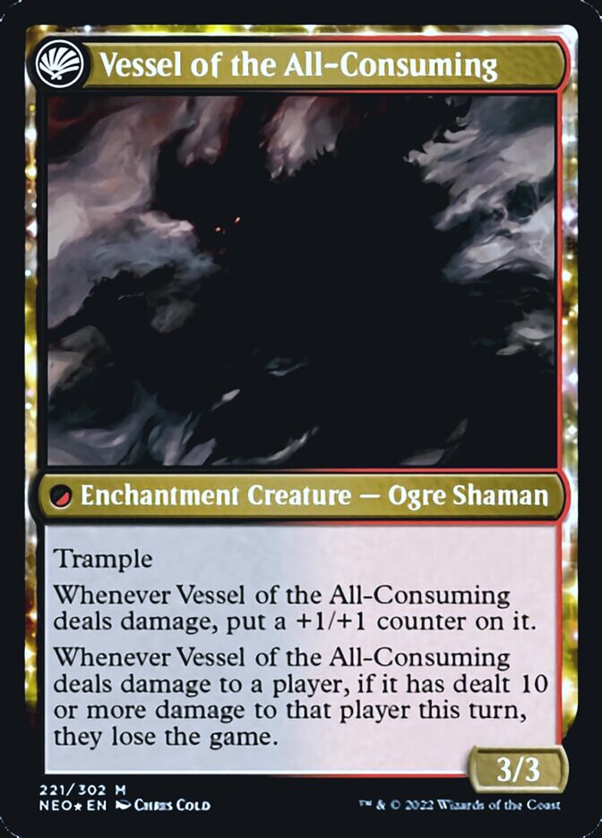 Hidetsugu Consumes All // Vessel of the All-Consuming [Kamigawa: Neon Dynasty Prerelease Promos] - Destination Retro