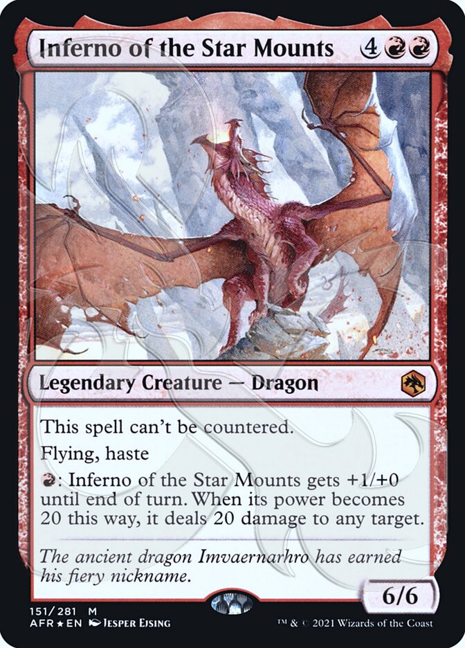 Inferno of the Star Mounts (Ampersand Promo) [Dungeons & Dragons: Adventures in the Forgotten Realms Promos] - Destination Retro