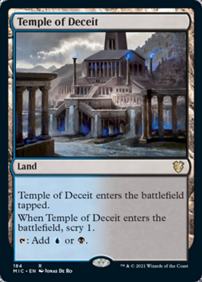 Temple of Deceit [Innistrad: Midnight Hunt Commander] - Destination Retro