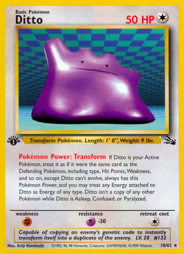 Ditto (18/62) [Fossil 1st Edition] - Destination Retro