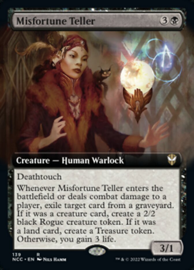 Misfortune Teller (Extended Art) [Streets of New Capenna Commander] - Destination Retro