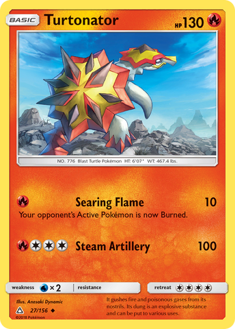 Turtonator (27/156) [Sun & Moon: Ultra Prism] - Destination Retro