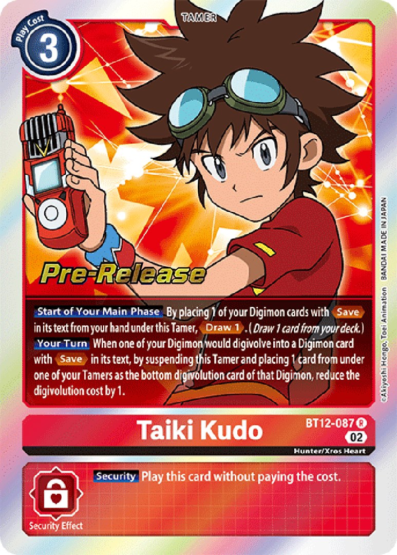 Taiki Kudo [BT12-087] [Across Time Pre-Release Cards] - Destination Retro