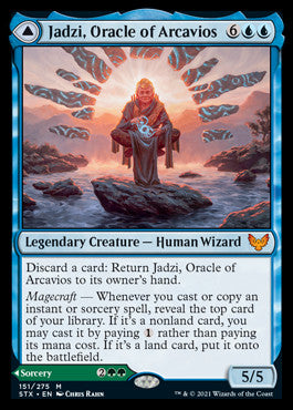 Jadzi, Oracle of Arcavios // Journey to the Oracle [Strixhaven: School of Mages] - Destination Retro