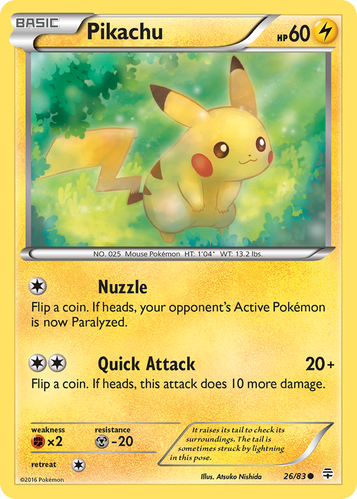 Pikachu (26/83) [XY: Generations] - Destination Retro