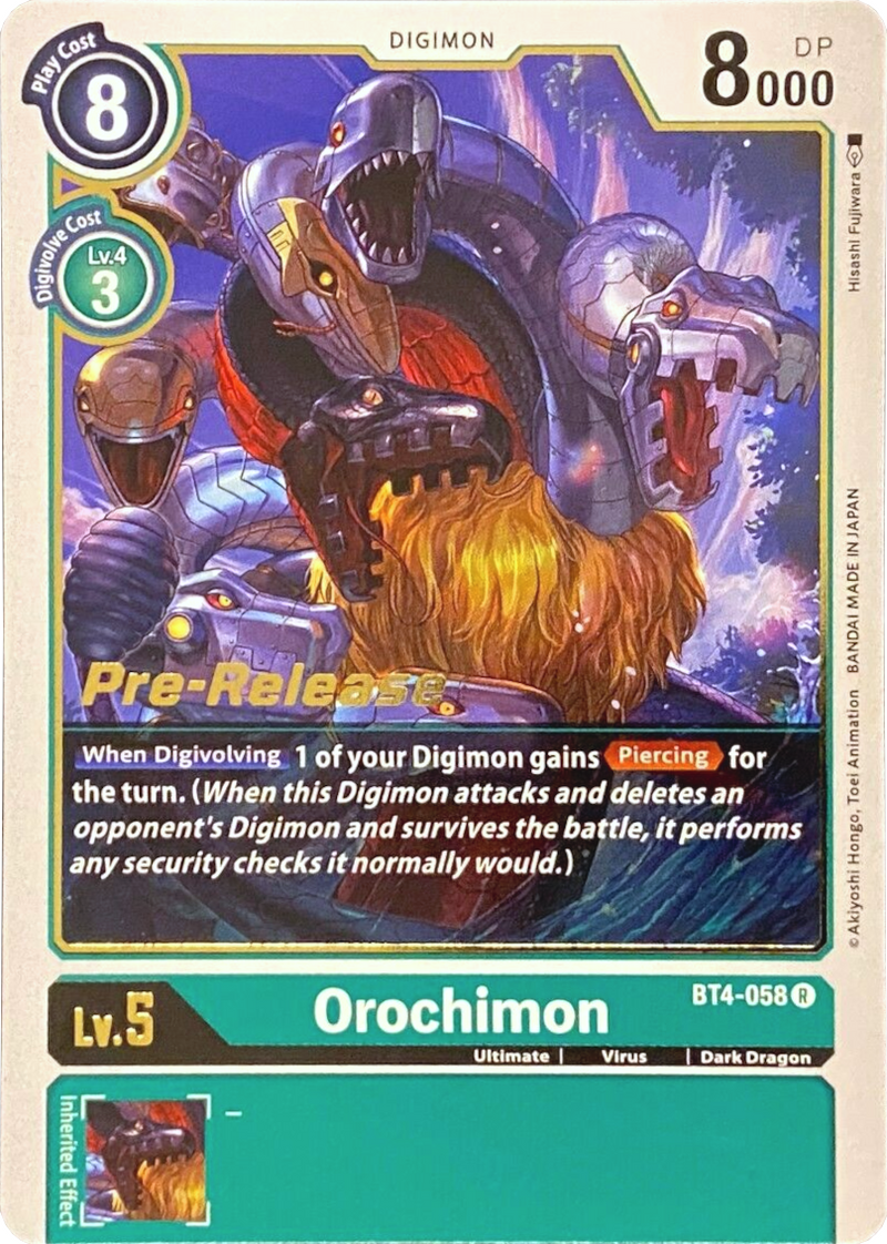 Orochimon [BT4-058] [Great Legend Pre-Release Promos] - Destination Retro