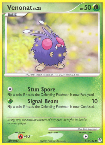 Venonat (116/132) [Diamond & Pearl: Secret Wonders] - Destination Retro