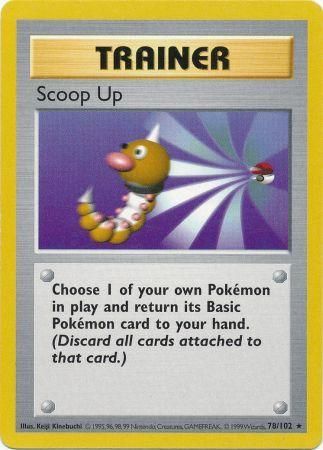 Scoop Up (78/102) [Base Set Shadowless Unlimited] - Destination Retro