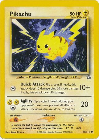 Pikachu (70/111) [Neo Genesis Unlimited] - Destination Retro