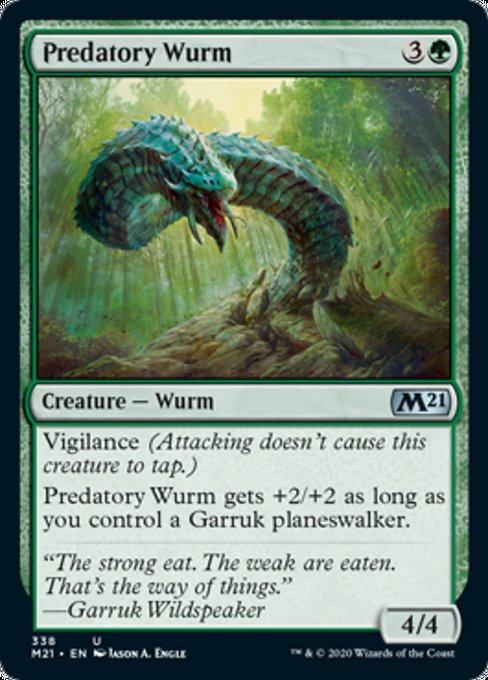 Predatory Wurm [Core Set 2021] - Destination Retro