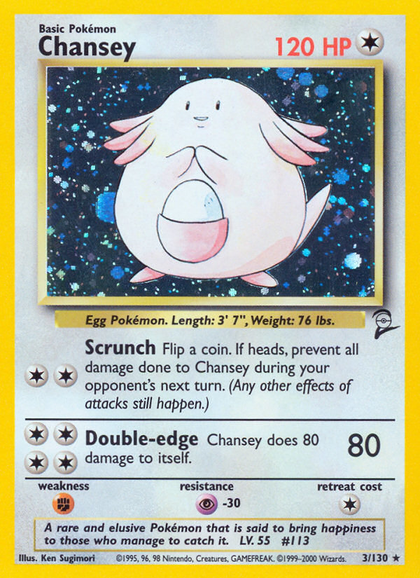 Chansey (3/130) [Base Set 2] - Destination Retro