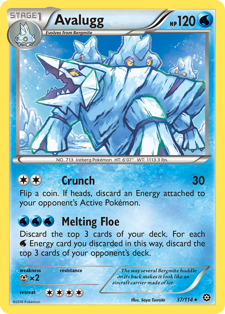 Avalugg (37/114) [XY: Steam Siege] - Destination Retro