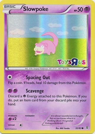 Slowpoke (32/83) (Toys R Us Promo) [XY: Generations] - Destination Retro