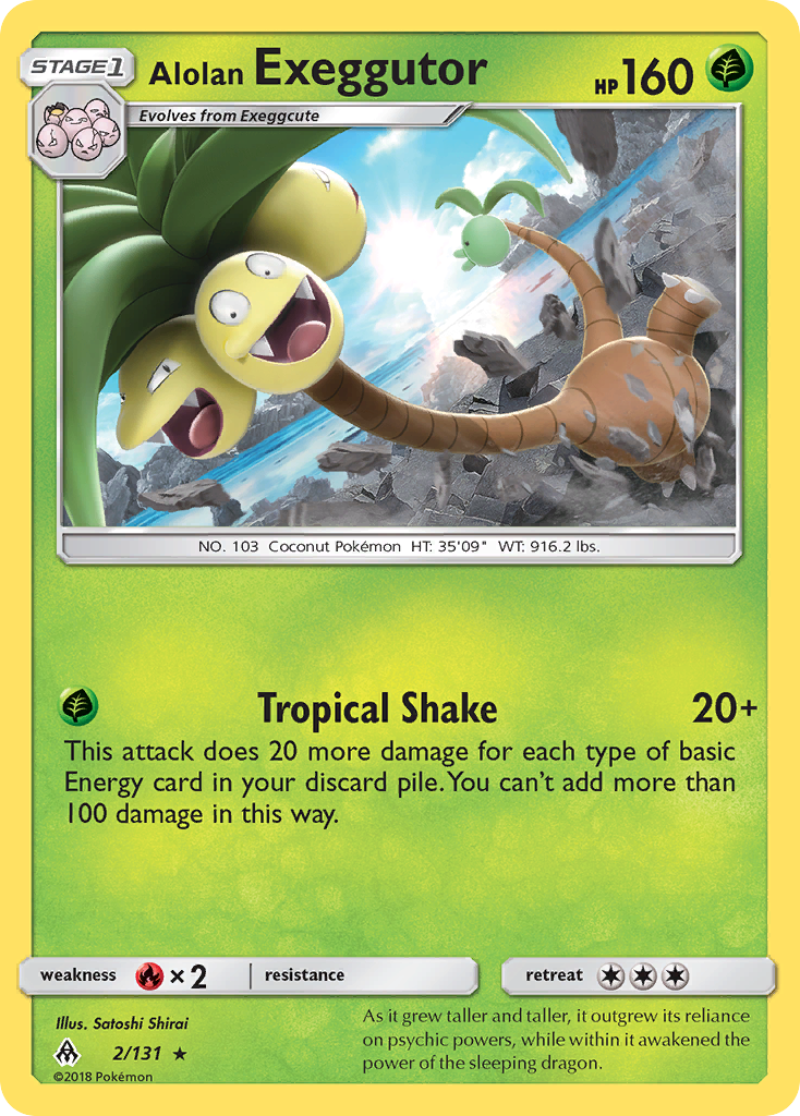 Alolan Exeggutor (2/131) [Sun & Moon: Forbidden Light] - Destination Retro