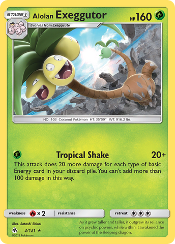Alolan Exeggutor (2/131) [Sun & Moon: Forbidden Light] - Destination Retro