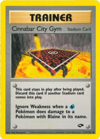 Cinnabar City Gym (113/132) [Gym Challenge Unlimited] - Destination Retro