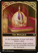 The Monarch // Golem Double-Sided Token [Phyrexia: All Will Be One Commander Tokens] - Destination Retro