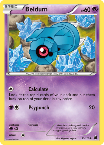 Beldum (50/116) [Black & White: Plasma Freeze] - Destination Retro