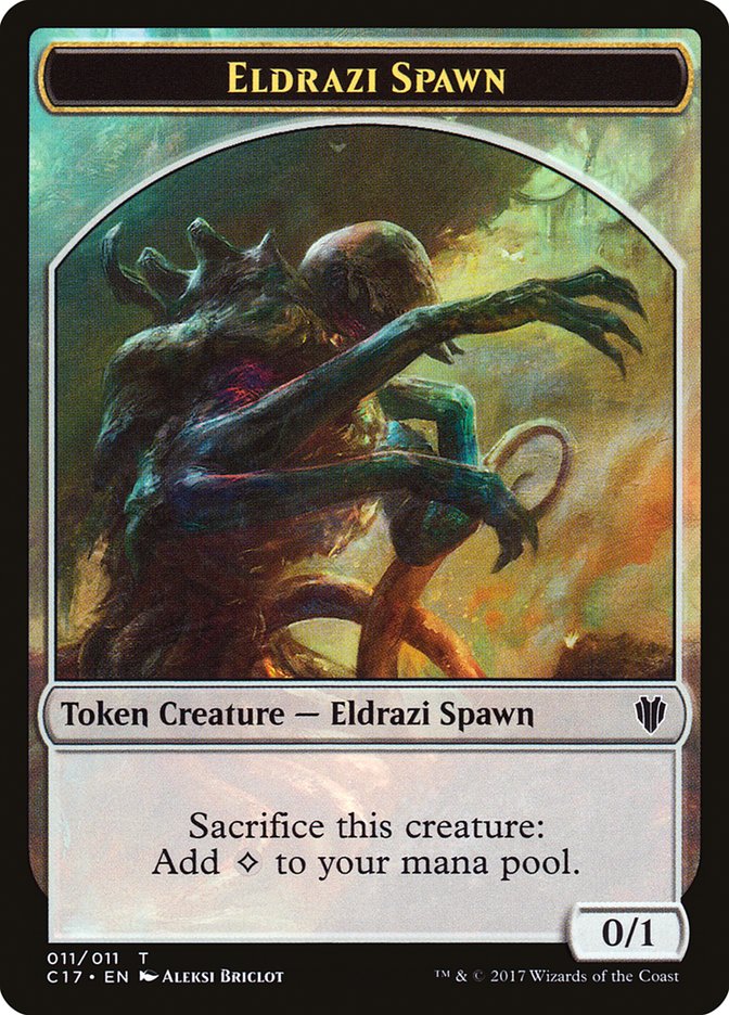 Eldrazi Spawn // Vampire Double-sided Token [Commander 2017 Tokens] - Destination Retro