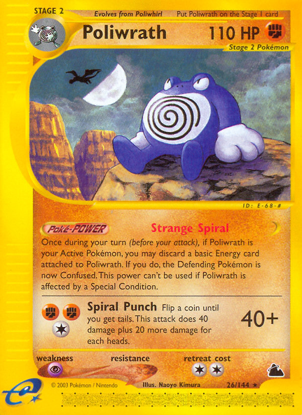 Poliwrath (26/144) [Skyridge] - Destination Retro