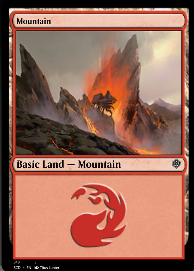 Mountain (348) [Starter Commander Decks] - Destination Retro