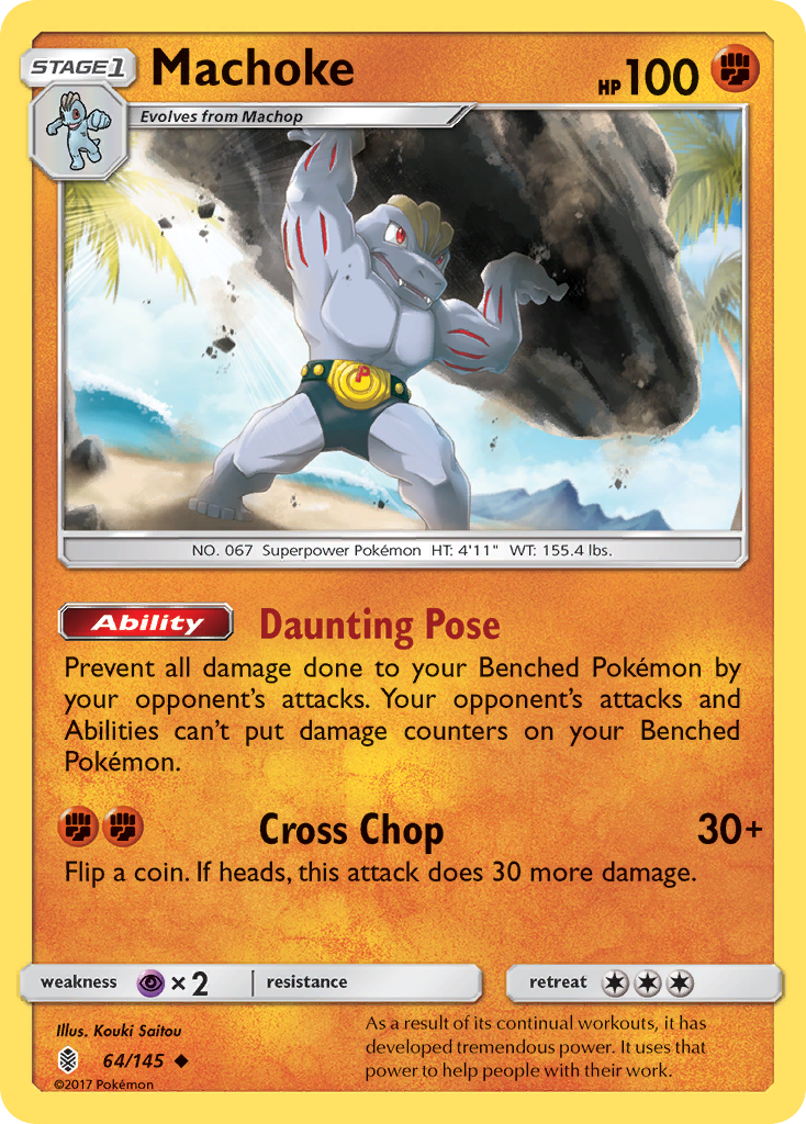 Machoke (64/145) [Sun & Moon: Guardians Rising] - Destination Retro
