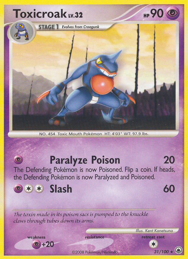 Toxicroak (31/100) [Diamond & Pearl: Majestic Dawn] - Destination Retro