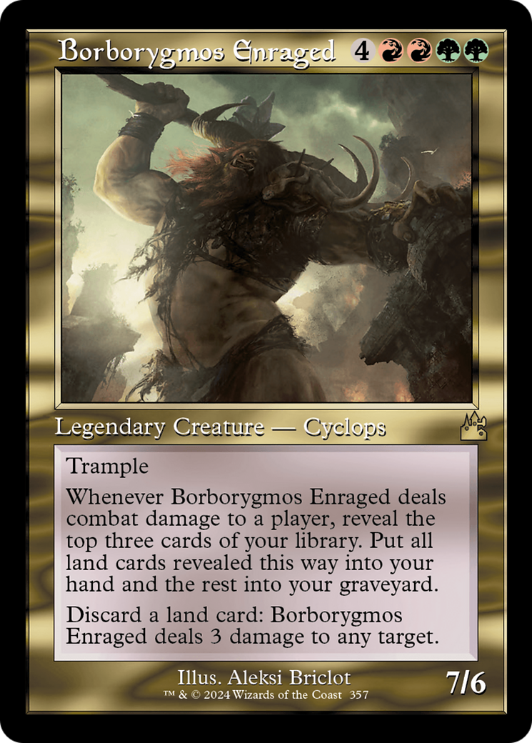 Borborygmos Enraged (Retro Frame) [Ravnica Remastered] - Destination Retro
