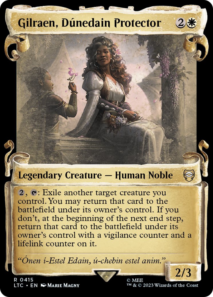 Gilraen, Dunedain Protector [The Lord of the Rings: Tales of Middle-Earth Commander Showcase Scrolls] - Destination Retro