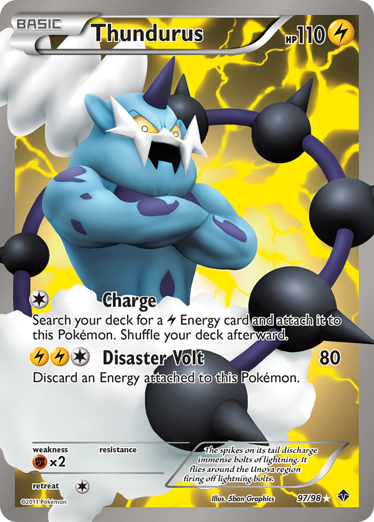 Thundurus (97/98) [Black & White: Emerging Powers] - Destination Retro