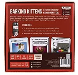 Barking Kittens Expansion Set - A Russian Roulette Card Game, Easy Family-Friendly Party Games - Card Games for Adults, Teens & Kids - 20 Card Add-on - Destination Retro