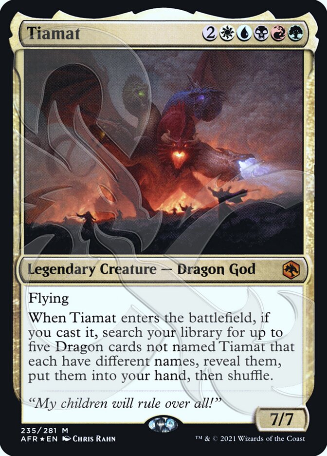 Tiamat (Ampersand Promo) [Dungeons & Dragons: Adventures in the Forgotten Realms Promos] - Destination Retro