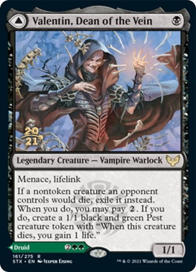 Valentin, Dean of the Vein // Lisette, Dean of the Root [Strixhaven: School of Mages Prerelease Promos] - Destination Retro