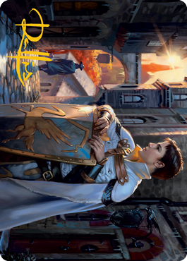Dennick, Pious Apprentice Art Card (Gold-Stamped Signature) [Innistrad: Midnight Hunt Art Series] - Destination Retro